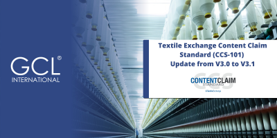 Textile Exchange Content Claim Standard (CCS-101)  Update from V3.0 to V3.1