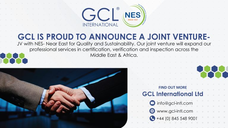 GCL International Ltd Joint Venture with NES (Near East for QUALTY & SUSTAINABILITY)